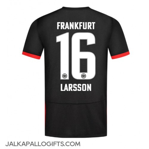 Eintracht Frankfurt Hugo Larsson #16 Vieraspaita 2024-25 Lyhythihainen